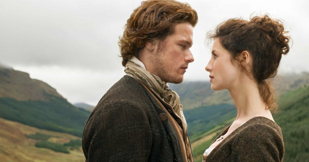 Claire et Jamie, dans Outlander