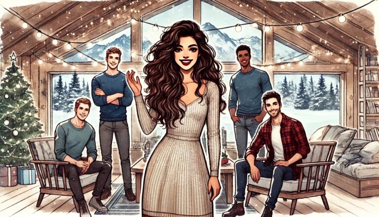 Julie Huleux et ses personnages de romans vous souhaite une belle année 2025